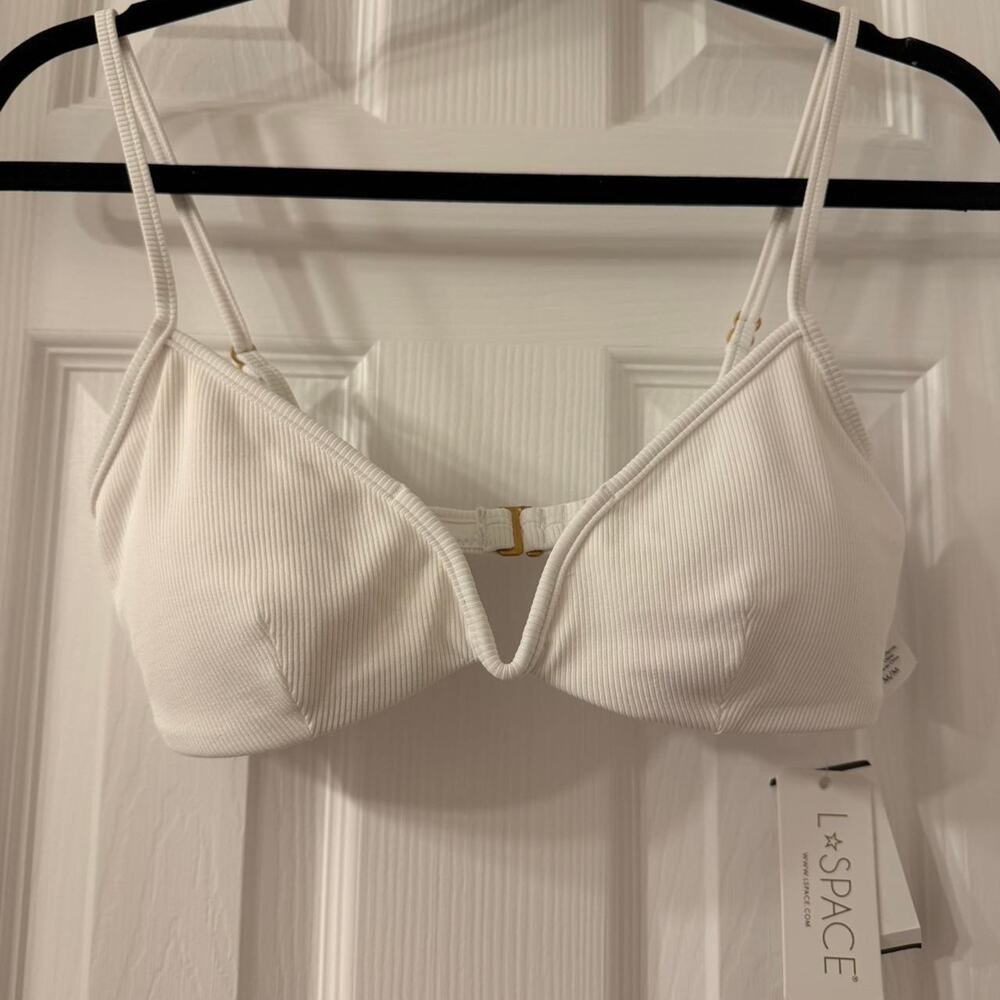 White L*Space bikini top NWT